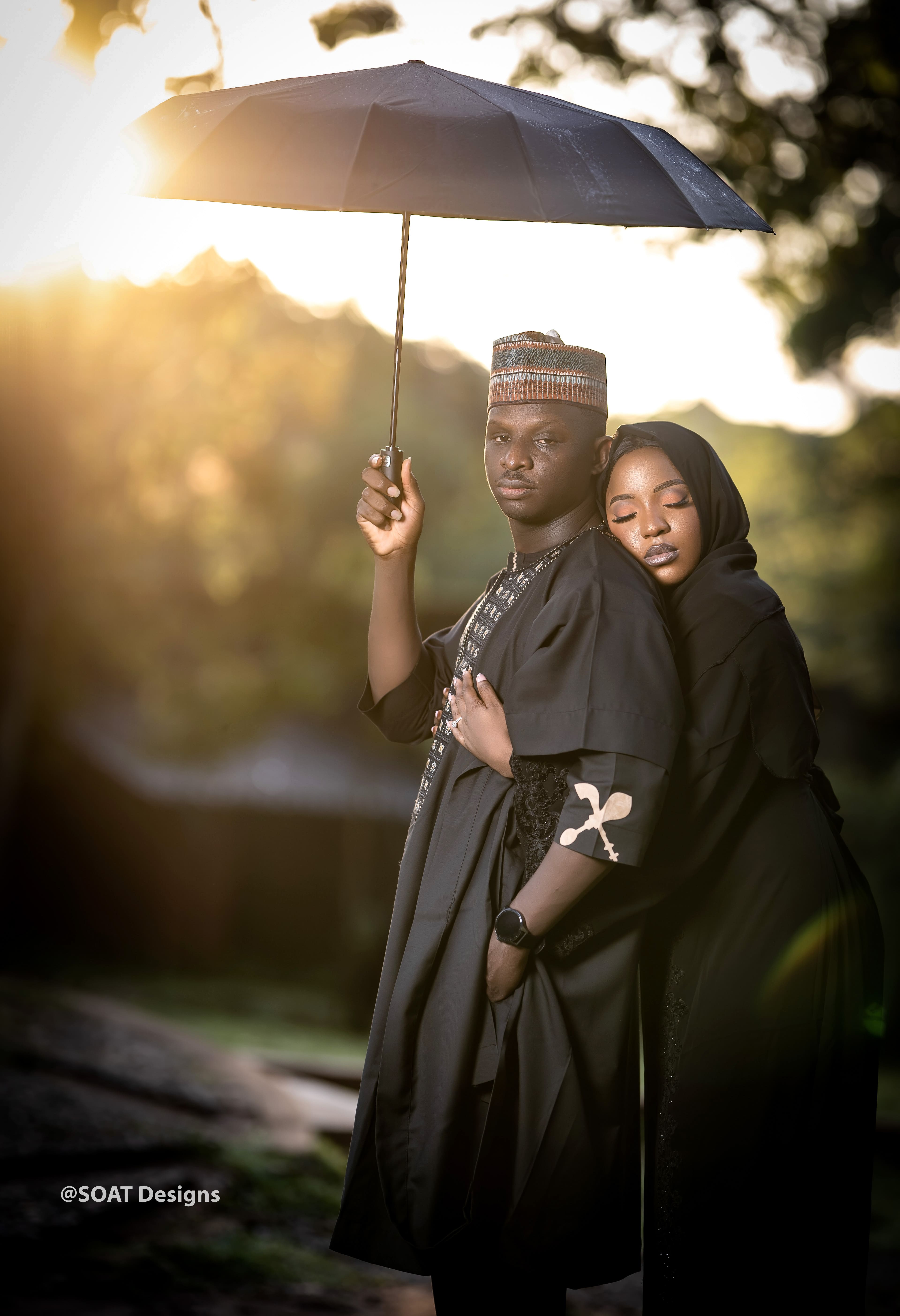Shalom and Prudence walking hand-in-hand