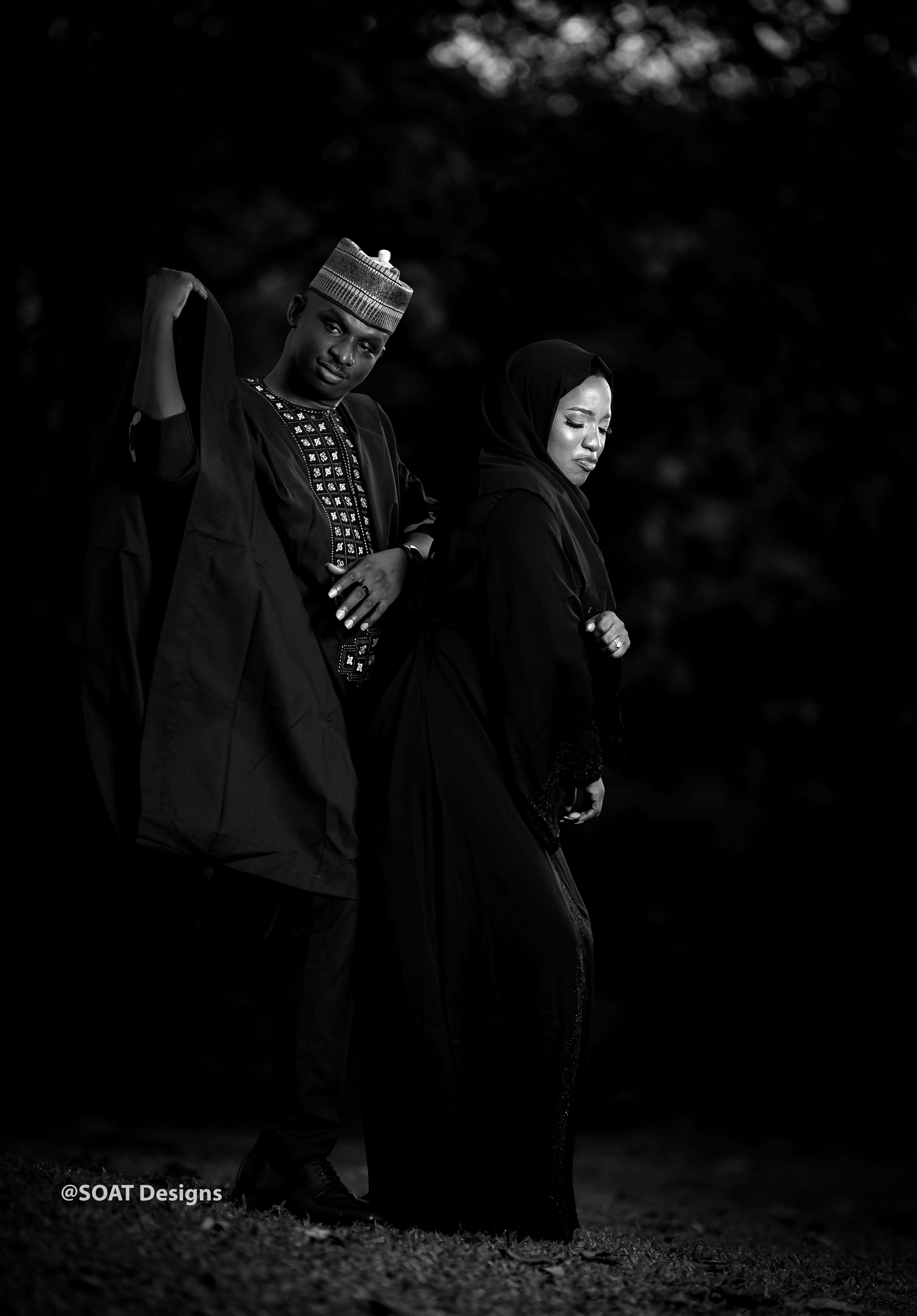 A beautiful portrait of the happy couple